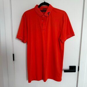 J Lindeberg Golf Polo Size L Orange